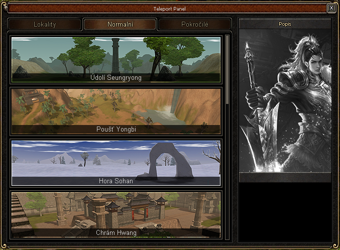 Teleport Panel