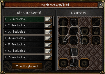 Rychlá změna výbavy